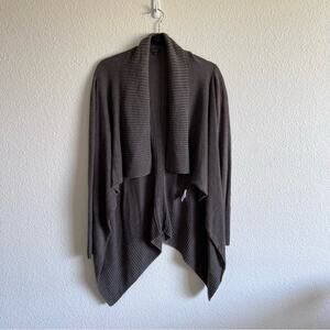Talula Babaton Linen Silk Open Drape Cardigan